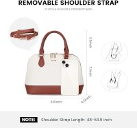 LOVEVOOK Purse for Women Small Crossbody Bags Classic Double Zip Top Handle Dome Satchel Bag - Image 5
