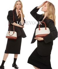 LOVEVOOK Purse for Women Small Crossbody Bags Classic Double Zip Top Handle Dome Satchel Bag - Image 2