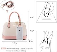 LOVEVOOK Purse for Women Small Crossbody Bags Classic Double Zip Top Handle Dome Satchel Bag - Image 2