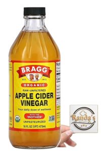 Bragg Organic Raw Apple Cider Vinegar, 16 Fl Oz (Pack of 1)