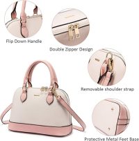 LOVEVOOK Purse for Women Small Crossbody Bags Classic Double Zip Top Handle Dome Satchel Bag - Image 4