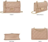 SG SUGU Small Quilted Crossbody Bag, Trendy Designer Mini Shoulder Bag, Phone Wallet Purse for Women - Image 2
