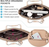 LOVEVOOK Purse for Women Fashion Tote Bag Shoulder Handbags Top Handle Satchel Bags with External Pocket - Image 2