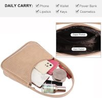 LOVEVOOK Shoulder Bag for Women, Small Purses Croc Pattern Clutch Purse Vegan Leather Little Purse Cute Mini Handbag - Image 2