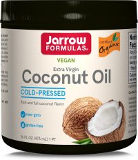 Jarrow Formulas Extra Virgin Coconut Oil, Made with Organic Extra Virgin Coconut Oil, 16 Fl. Ounces, 32 Servings
