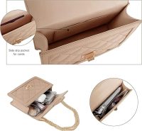 SG SUGU Small Quilted Crossbody Bag, Trendy Designer Mini Shoulder Bag, Phone Wallet Purse for Women - Image 3