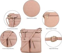 SG SUGU Katie Lightweight Medium Crossbody Bag Shoulder Bag with Multi Pocket for Women - Image 3