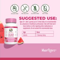 MaryRuth's Vegan Collagen Boosting Gummies, Watermelon, 90 Gummies - Image 6
